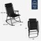 Best Choice Products Folding Outdoor Zero Gravity Rocking Lounge Chair w/ Headrest Pillow